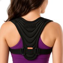Colete Cervical Corretor Postural Costas Alinha Coluna Unissex Ajustável Suporte Ombro Lombar