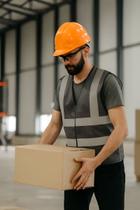 Colete Cinza Refletivo De Segurança Epi