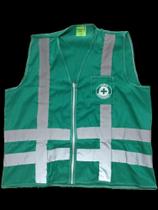 Colete Cipa Segurança Verde Com Refletivo Prevenção Acidente tam G Colete Cipa Segurança Verde Com Refletivo Prevenção Acidente tam G