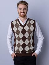 Colete com jacquard