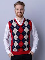 Colete com jacquard