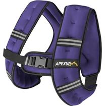 Colete com Peso APEXUP 5 lb para Corrida e Fitness com Faixas Refletivas Colete com Peso APEXUP 5 lb para Corrida e Fitness com Faixas Refletivas