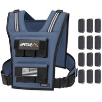 Colete com Peso APEXUP Ajustável 30 lb Azul-Marinho Colete com Peso APEXUP Ajustável 30 lb Azul-Marinho