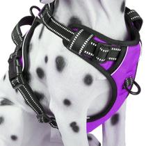 Colete confortável refletivo PoyPet, arnês para cães, roxo, tamanho L Colete confortável refletivo PoyPet, arnês para cães, roxo, tamanho L