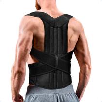 Colete Correção Postural Ajustável Alívio Dor Alinha Lombar