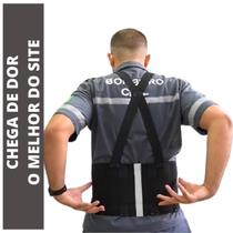 Colete Corretor Postura Costas Carregar Peso Reforçada Cinta Abdominal Lombar Ergonômica Proteção Coluna Costas Carregar Peso - Proteloja