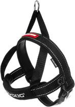 Colete de arnês para cães EzyDog Premium Quick Fit ajustável preto Colete de arnês para cães EzyDog Premium Quick Fit ajustável preto