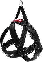 Colete de arnês para cães EzyDog Premium Quick Fit ajustável preto