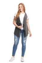 Colete de Bico Blusa Cardigan Feminino Terceira Peça Viscolycra Ca5