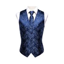 Colete De Casamento Masculino Com Estampa Paisley Floral, Conjunto De Gravata E Abotoaduras, Roxo,