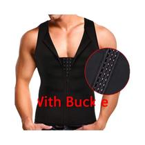 Colete de Compressão para Emagrecimento Masculino - Shapewear com 3 Fileiras de Abertura