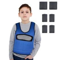 Colete de Compressão Pesado Oboist Grande Azul Marinho Infantil Colete de Compressão Pesado Oboist Grande Azul Marinho Infantil