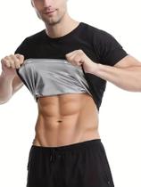 Colete de Compressão Sauna para Emagrecimento Masculino - Top para Academia e Exercícios Colete de Compressão Sauna para Emagrecimento Masculino - Top para Academia e Exercícios