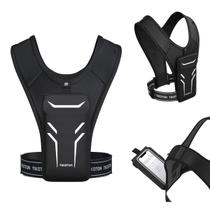 Colete de Corrida Tikaton com Cintura Ajustável e Detalhes Reflexivos Preto