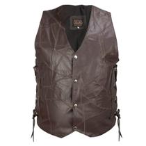 Colete de Couro Masculino SV7523 - Marrom