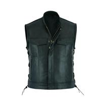 Colete de couro punk moda casual casaco motocicleta colete masculino colete sólido frota Colete de couro punk moda casual casaco motocicleta colete masculino colete sólido frota
