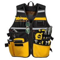 Colete de ferramentas TooCust Electricist para homens com 22 bolsos e refletor