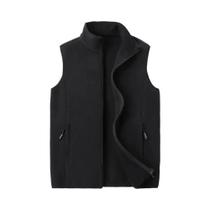 Colete De Fleece Masculino plus Size Quente Para Outono E Inverno, Sem Mangas, Em Cashmere, Roupas