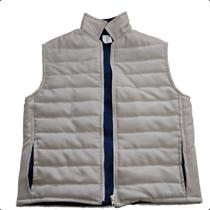 Colete de Frio Masculino Puffer Bobojaco Acolchoado Cores Cor:Bege com MarinhoTamanho:PP Colete de Frio Masculino Puffer Bobojaco Acolchoado Cores Cor:Bege com MarinhoTamanho:PP