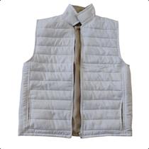 Colete de Frio Masculino Puffer Bobojaco Acolchoado Cores Cor:Branco com BegeTamanho:P Colete de Frio Masculino Puffer Bobojaco Acolchoado Cores Cor:Branco com BegeTamanho:P