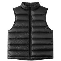 Colete de inverno Happy Cherry Girls Boys Down Puffer preto 4-14 anos