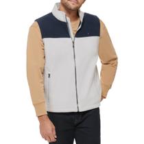 Colete de Lã Polar Tommy Hilfiger Masculino - Azul Marinho/Gelo - Tamanho XL