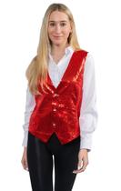 Colete de lantejoulas Dress Up America para homens e mulheres - adultos e crianças Colete de lantejoulas Dress Up America para homens e mulheres - adultos e crianças