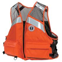 Colete de malha industrial PFD Mustang Survival Orange XXXL USCG