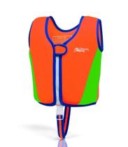 Colete de natação OMYAFL Toddler Kids Float Jacket de 2 a 4 anos laranja/verde