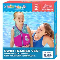 Colete de natação SwimSchool Swim Trainer Colete para crianças de 2 a 4 anos rosa Colete de natação SwimSchool Swim Trainer Colete para crianças de 2 a 4 anos rosa