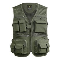 Colete de Pesca Respirável com Bolsos com Zíper - Ideal para Atividades ao Ar Livre Colete de Pesca Respirável com Bolsos com Zíper - Ideal para Atividades ao Ar Livre