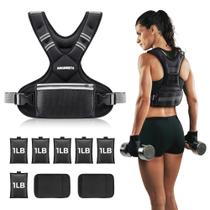 Colete de Peso Ajustável PACEARTH 24,5 kg com Bolso Colete de Peso Ajustável PACEARTH 24,5 kg com Bolso