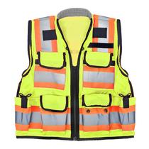 Colete de segurança AdirPro Surveyor High Visibility Reflective Yellow Colete de segurança AdirPro Surveyor High Visibility Reflective Yellow