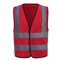Colete de segurança AYKRM Red Reflective ANSI Class 2