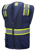 Colete de Segurança CAL PACIFIC Azul-Marinho Refletivo com Múltiplos Bolsos, PP Colete de Segurança CAL PACIFIC Azul-Marinho Refletivo com Múltiplos Bolsos, PP