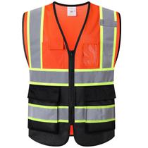 Colete de segurança Ekkosafety EK175 reflexivo de 5 bolsos ANSI Colete de segurança Ekkosafety EK175 reflexivo de 5 bolsos ANSI