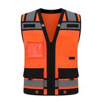 Colete de Segurança Gasoline 3XL Alta Visibilidade com Faixas Refletivas e 15 Bolsos ANSI Colete de Segurança Gasoline 3XL Alta Visibilidade com Faixas Refletivas e 15 Bolsos ANSI
