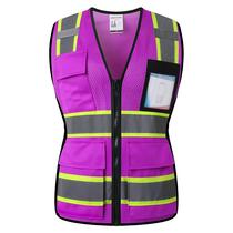 Colete de segurança HATAUNKI High Visibility para mulheres roxo-17 Colete de segurança HATAUNKI High Visibility para mulheres roxo-17