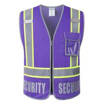Colete de segurança HATAUNKI Retro-Reflection Security Purple 2XL Colete de segurança HATAUNKI Retro-Reflection Security Purple 2XL
