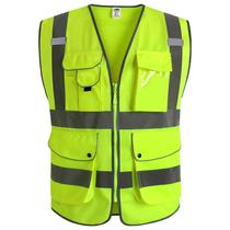 Colete de segurança JKSafety Class 2 High Visibility Reflective Yel