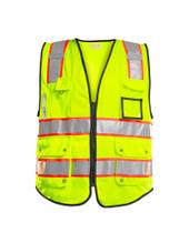 Colete de segurança PACIFIC 10 bolsos para homens ANSI Classe 2 Amarelo M Colete de segurança PACIFIC 10 bolsos para homens ANSI Classe 2 Amarelo M