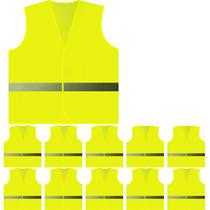 Colete de segurança PeerBasics Child 360 graus reflexivo amarelo