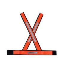 Colete de segurança Refletivo Laranja Fluorescente tipo X noturno Brascamp Colete de segurança Refletivo Laranja Fluorescente tipo X noturno Brascamp