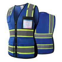 Colete de segurança reflexivo ASIPHITU para mulheres de alta visibilidade