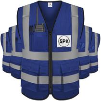 Colete de segurança reflexivo TICONN High Visibility Class II Blue