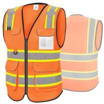 Colete de segurança reflexivo TICONN High Visibility Class II Orange