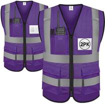 Colete de segurança reflexivo TICONN High Visibility Class II Roxo
