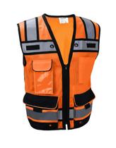 Colete de segurança REXZUS Engineer Orange Reflective Mesh XXL Colete de segurança REXZUS Engineer Orange Reflective Mesh XXL