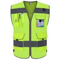 Colete de segurança TCCFCCT Mesh High Visibility para homens e mulheres