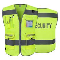Colete de segurança TCCFCCT Security Guard High Visibility M